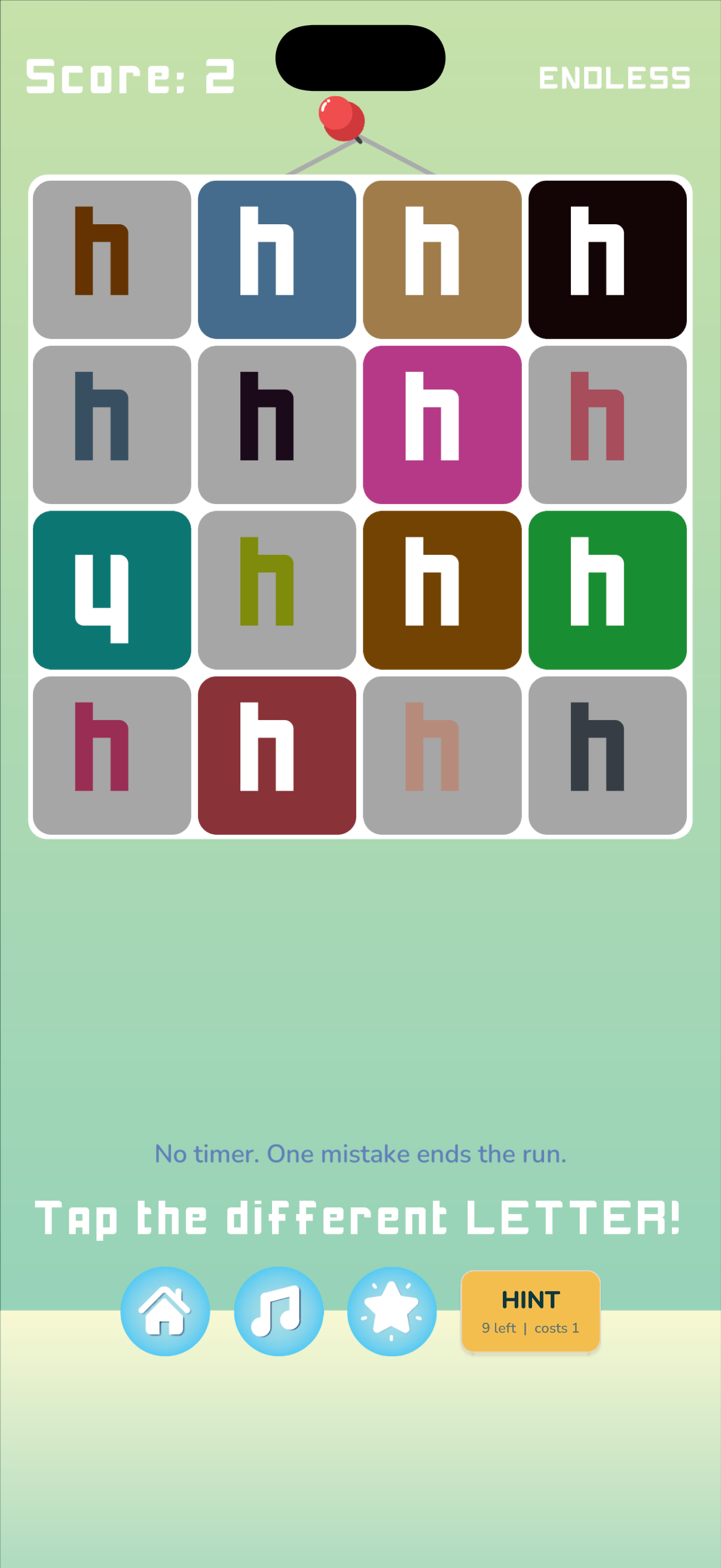 Actual Kuku Kube letter puzzle gameplay